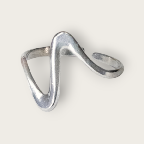 Anillo wave plata