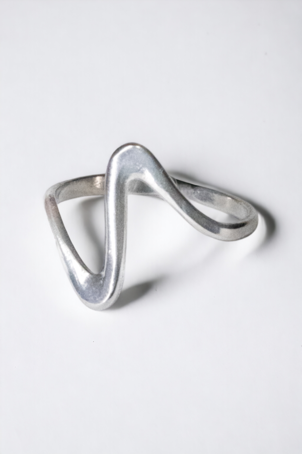 Anillo wave plata